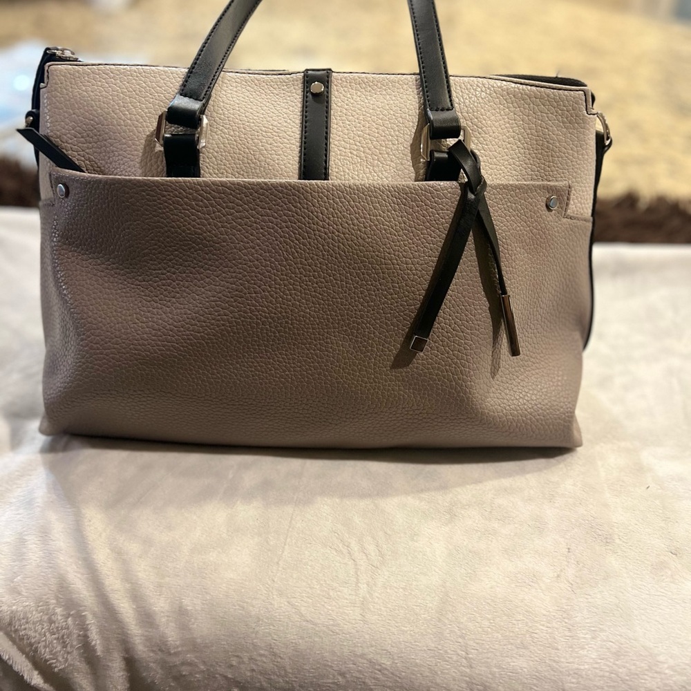 Elegant Cream and Black Women's Tote Bag